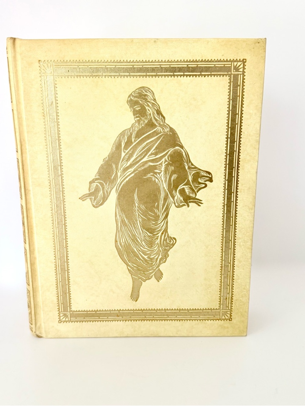 The Holy Bible Fireside Edition Red Letter 1965 :Large leather Binder King James